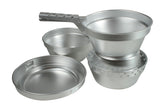 Aluminium Cook Set with Alcohol Burner 8 Piece Set